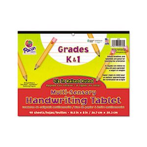 HANDWRITING TABLET, Multi-Sensory, 10.5" x 8", 40 Sheets / Pad