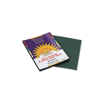 Construction Paper, SUNWORKS, 58lbs, 9" x 12", Dark Green, 50 Sheets / Pack