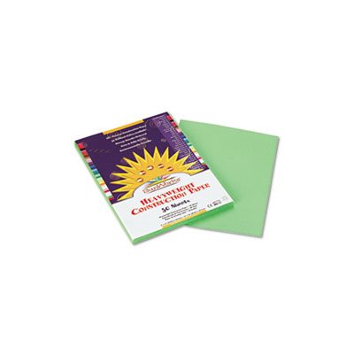 Construction Paper, SUNWORKS, 58lbs, 9": x 12", Light Green, 50 Sheets / Pack