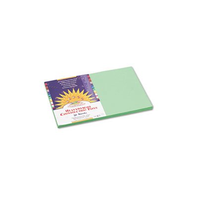 Construction Paper, SUNWORKS, 58lbs, 12" x 18", Light Green, 50 Sheets / Pack