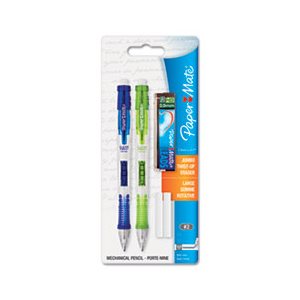 PENCIL, MECHANICAL, Clear Point, Starter Set, 0.9 mm, Lime Green, Royal Blue, 2 / Set