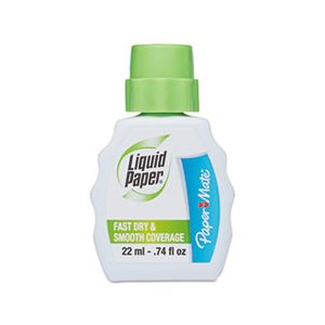 CORRECTION FLUID, Fast Dry, 22 ml Bottle, White, 1 / Dozen