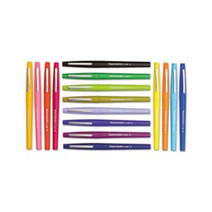 PEN, STICK, Point Guard, Flair Needle Tip, Assorted Ink, .7mm, 16 / Pack