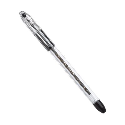 PEN, BALLPOINT, STICK, R.S.V.P., 1mm, Translucent Black Barrel, Black Ink, Dozen