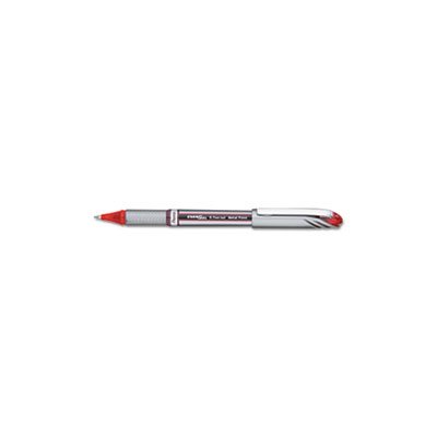 PEN, STICK, LIQUID GEL, EnerGel NV, .7mm, Red Barrel / Ink, Dozen