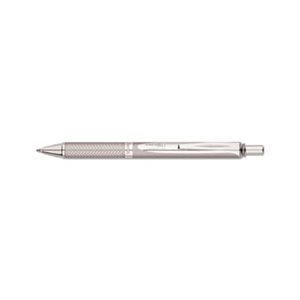 PEN, RETRACTABLE, GEL, EnerGel Alloy RT, .7mm, Chrome Barrel, Black Ink