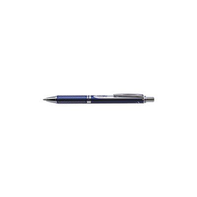 PEN, RETRACTABLE, GEL, EnerGel Alloy RT, .7mm, Blue Barrel, Black Ink