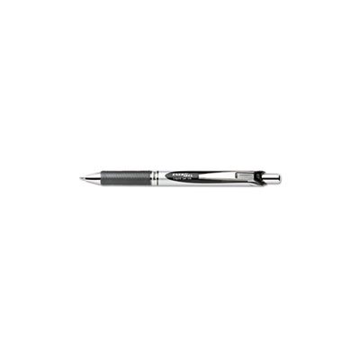 PEN, RETRACTABLE, GEL, EnerGel RTX, .7mm, Black / Gray Barrel, Black Ink