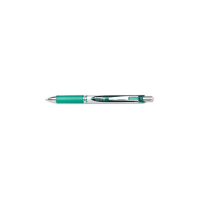 PEN, RETRACTABLE, LIQUID GEL, EnerGel RTX, .7mm, Black / Gray Barrel, Green Ink