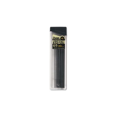 LEAD, REFILLS, Super Hi-Polymer, 0.5mm, HB, Black, 30 / Tube