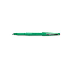 PEN, STICK, ROLLER BALL, Rolling Writer, .8mm, Green Barrel / Ink, Dozen