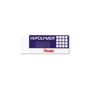 ERASER, Hi-Polymer, Block, White, 3 / Pack