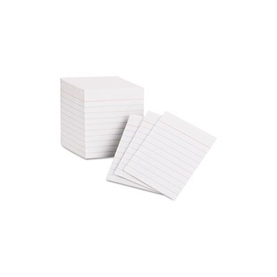 INDEX CARDS, RULED, MINI, 3" x 2.5", White, 200 / Pack