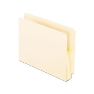 FILE POCKET, EXPANDING, CONVERTIBLE END TAB, MANILA, 25 / BOX