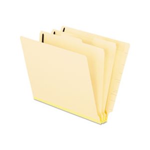 CLASSIFICATION FOLDER, Manila, End Tab,, 2 Dividers / Six-Section, Letter, 10 / Box