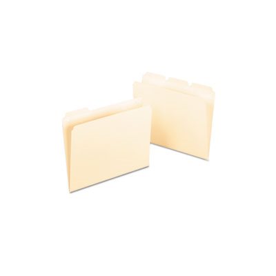 FILE FOLDERS, Ready-Tab, 1 / 3 Cut Top Tab, Letter, Manila, 50 / Pack