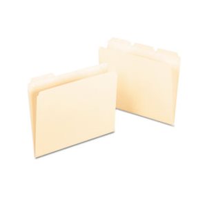 FILE FOLDERS, Ready-Tab, 1 / 3 Cut Top Tab, Letter, Manila, 50 / Pack