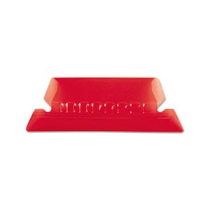 FOLDER TABS, FOR Hanging File, 1 / 5 Tab, 2", Red Tab / White Insert, 25 / Pack