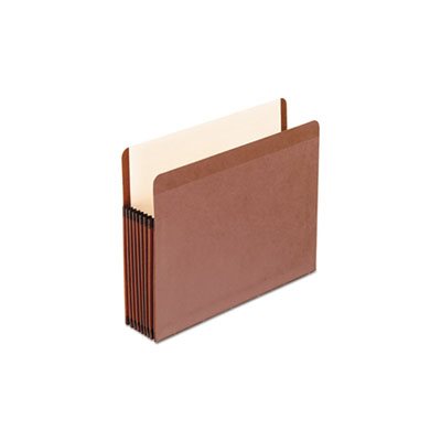 FILE POCKETS, Premium, Reinforced, Expanding, Straight Cut, 1 Pocket, Letter, Brown