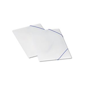 FILE FOLDER, Twin-Pocket, Poly, EXPANDABLE, Wallet Style, Letter, Blue / Ice