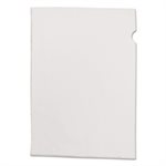 FILE JACKET, EXPANDABLE, See-In, File Jackets, Letter, Vinyl, Clear, 50 / Box