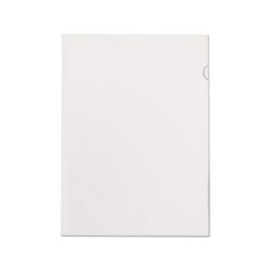 FILE JACKETS, EXPANDIBLE, Poly, Transparent, Letter, Clear, 50 / Box