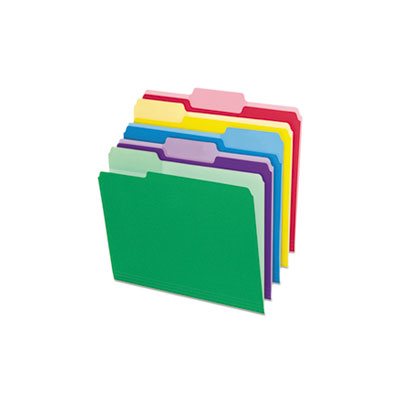 File Folders, W /  Erasable Tabs, 1 / 3 Cut Top Tab, Letter, Assorted, 30 / Pack