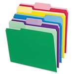 File Folders, W /  Erasable Tabs, 1 / 3 Cut Top Tab, Letter, Assorted, 30 / Pack