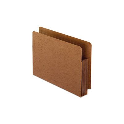 FILE POCKETS, Heavy-Duty, End Tab, Straight Cut, 1 Pocket, Letter, Brown