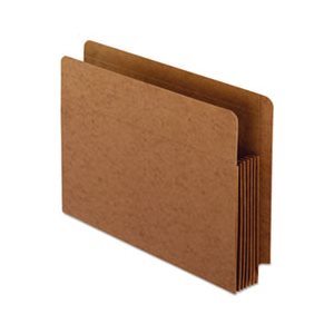 FILE POCKETS, Heavy-Duty, End Tab, Straight Cut, 1 Pocket, Letter, Brown