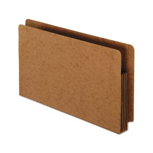 FILE POCKETS, Heavy-Duty, End Tab, Straight Cut, 1 Pocket, Legal, Brown