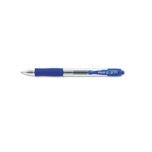 PEN, RETRACTABLE, G2 Premium, Gel, Refillable, Blue Ink, .5mm, Dozen