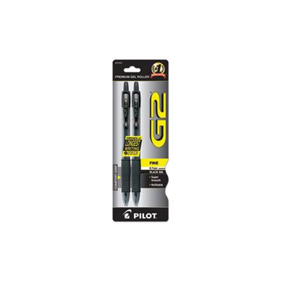 PEN, RETRACTABLE, G2 Premium, Gel, Refillable, Black Ink, .7mm, 2 / Pack