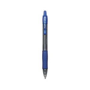 PEN, RETRACTABLE, G2 Premium, Gel, Refillable, Blue Ink, 1mm, Dozen