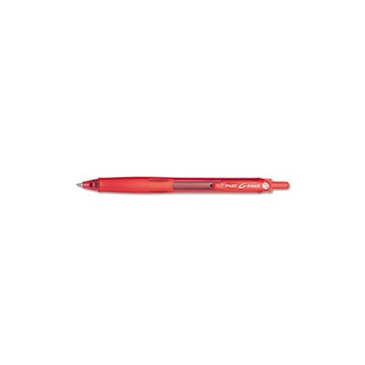 PEN, RETRACTABLE, G-Knock BeGreen, Gel, Red Ink, .7mm, Dozen