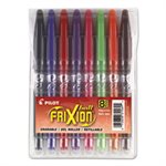 PEN, ROLLER BALL, STICK, FriXion, Erasable, Gel, Assorted Ink, 0.7mm, 8 / Pack