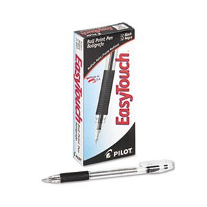 PEN, BALL POINT, STICK, EasyTouch, Black Ink, 1mm, Dozen