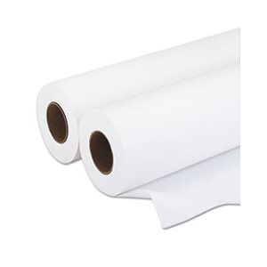 Amerigo Wide-Format Paper, 20 lbs., 3" Core, 18"x500 ft, White, 2 / Carton