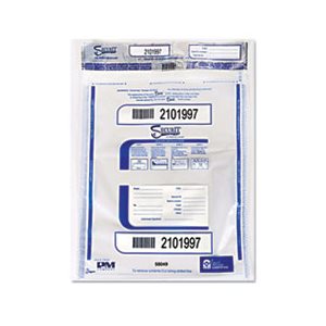 Triple Protection Tamper-Evident Deposit Bags, 12 x 16, Clear, 100 / Pack