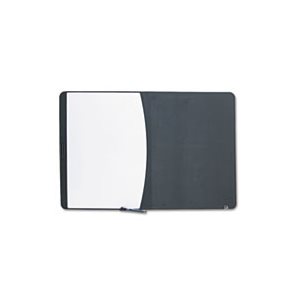 Tack & Write Board, 35 x 23 1 / 2, Black / White Surface, Black Frame
