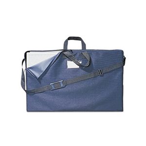 Tabletop Display Carrying Case, Canvas, 18 1 / 2w x 2 3 / 4d x 30h, Black