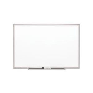 WHITEBOARD, Classic Series, Porcelain, Magnetic, 72" x 48", White, Silver Aluminum Frame