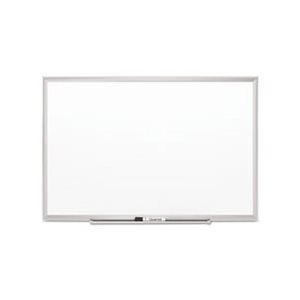 WHITEOBARD, Classic Series, Porcelain, Magnetic, 96" x 48", White, Silver Aluminum Frame