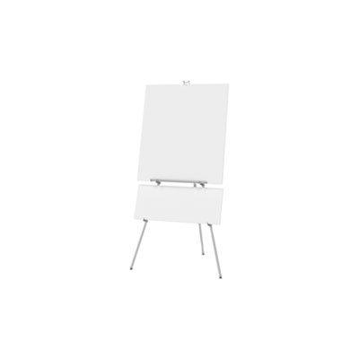 EASEL, DISPLAY, Aluminum, Heavy-Duty, 38" to 66" High, Silver