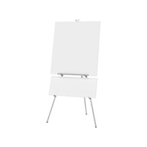 EASEL, DISPLAY, Aluminum, Heavy-Duty, 38" to 66" High, Silver