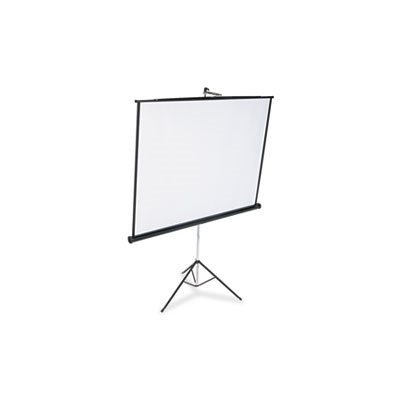 SCREEN, PROJECTION, Portable, Tripod, 70" x 70", White Matte, Black Steel Case