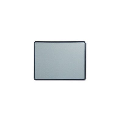 BOARD, BULLETIN, Contour, Fabric, 48" x 36", Light Blue, Navy Blue PLASTIC Frame