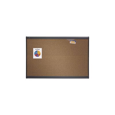 BOARD, BULLETIN, Prestige, Brown Graphite-Blend Surface, 72"x 48", Gray, Aluminum Frame