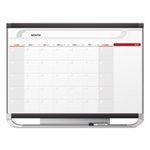 CALENDAR, MONTHLY, TOTAL ERASE, Prestige 2, 48" x 36", Graphite Color Frame