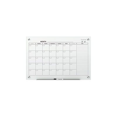 BOARD, CALENDAR, Infinity Magnetic Glass, 36" x 24", White